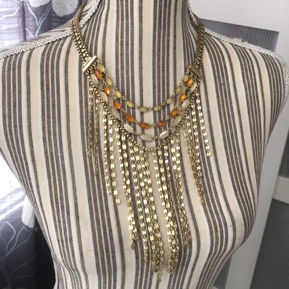 🔥1 hr sale 🍀 Lucky Brand Citrine Bead Fringe - Picture 8 of 11